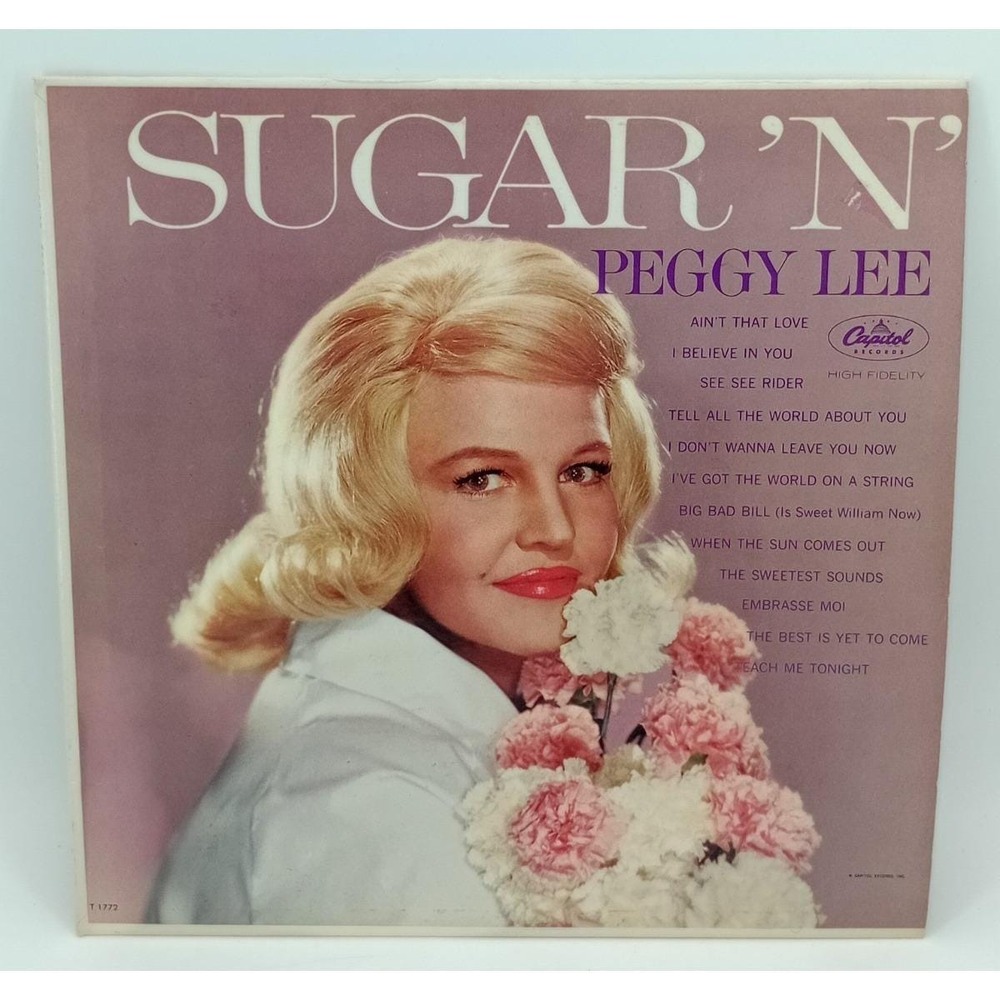 Peggy Lee Sugar 'N' Spice LP 1962 Capitol ST-1772 Vinyl VG+ Jazz Pop